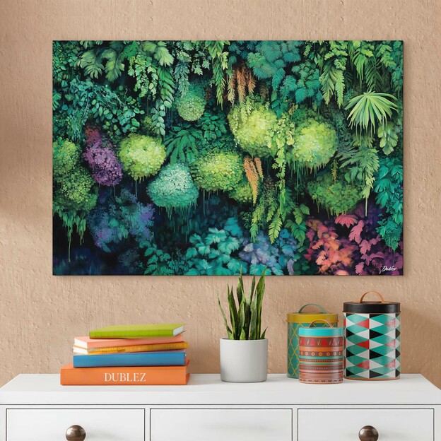 Green Wall Art of Moss - Tropical