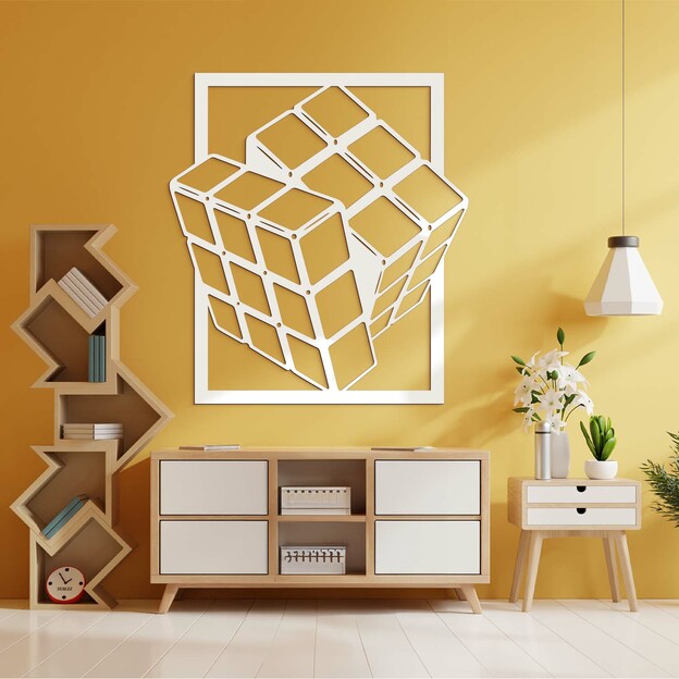 Retro Wall Art for the Office - Rubik&#039;s Cube