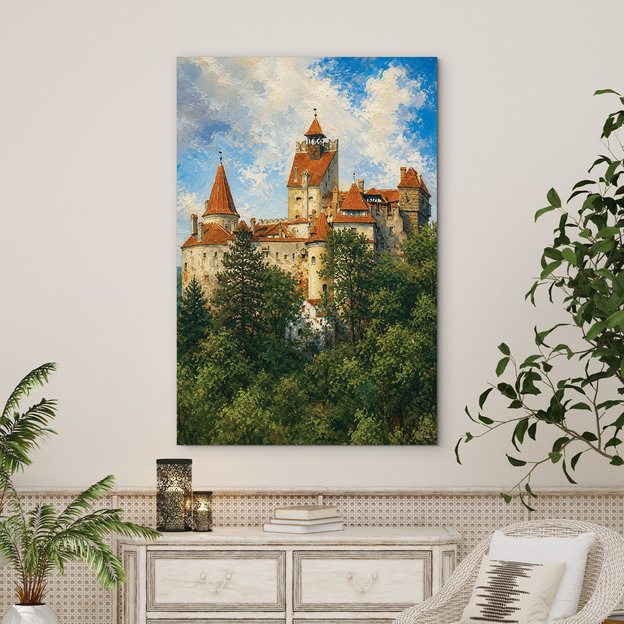 Tablou de lemn pentru perete - Bran Castle
