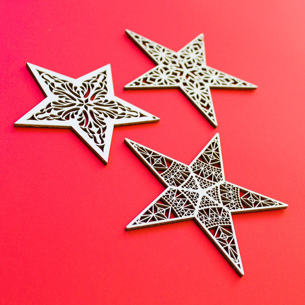 Vianočné hviezdy - Set (3 ks)