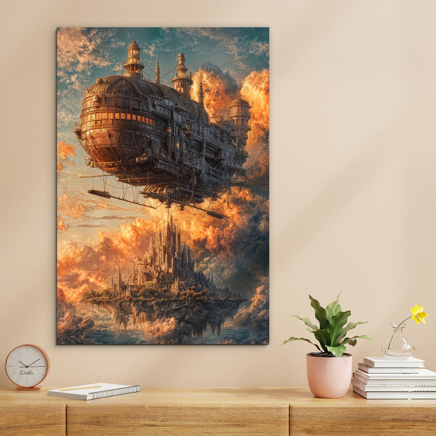 Futurista fa kép - Léghajó