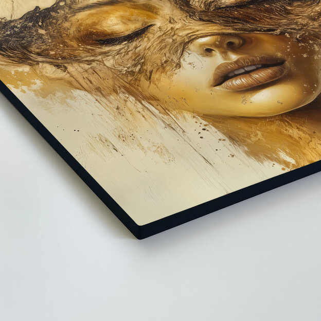 Glamour portrét ženy - Zlatá maska