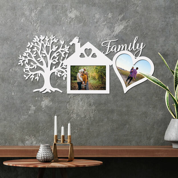Wooden Wall Frame - Family