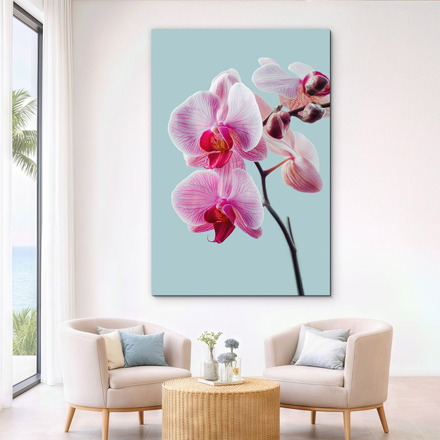 Dřevěný obraz - Květiny orchidejí