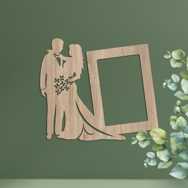 Wedding Photo Frame on the Wall