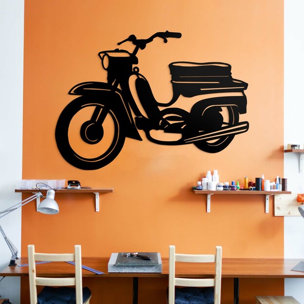 Wooden Retro Wall Art - Jawa 21 Pioneer