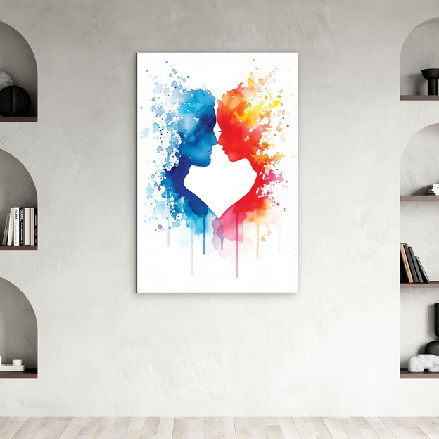 Imitace akvarelového obrazu - Vášeň v barvách