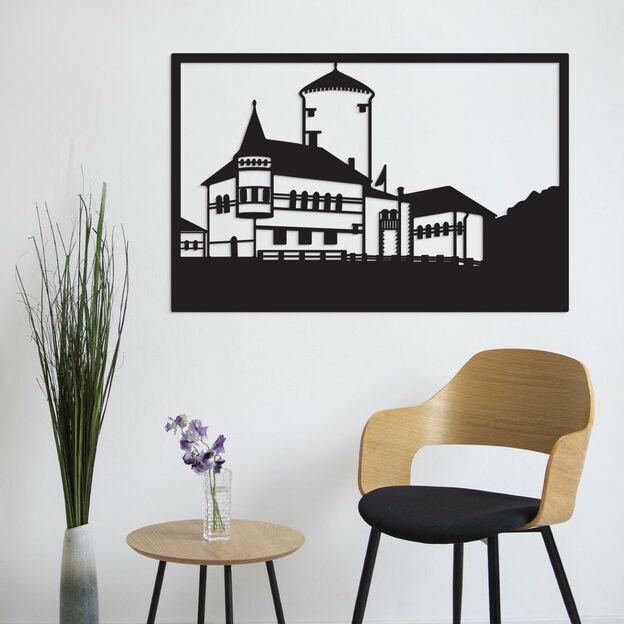 Tablou din lemn - Castelul Bran, România