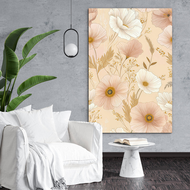 Flower picture for the bedroom - Pink dream anemone