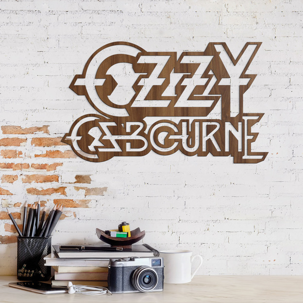 Fából készült logó - Ozzy Osbourne