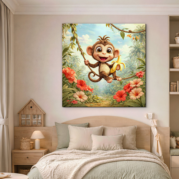 Detský obraz zvieratka - Opica