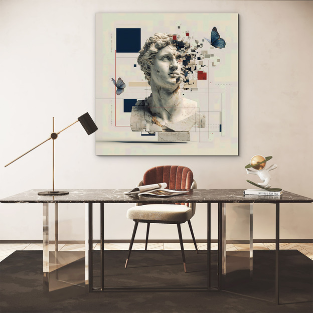 Drevený obraz sochy - Metamorfóza