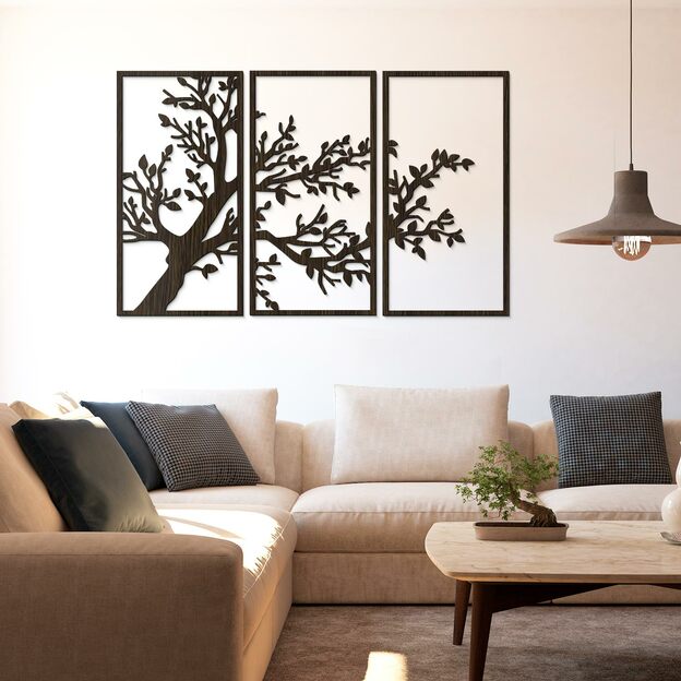 3 Piece Wall Art - Tree Branch