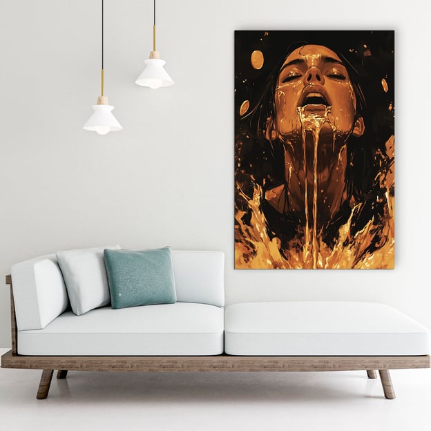 Wall Art for Bedroom - Gold Digger