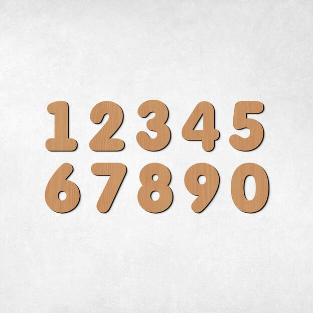 Detská drevená vkladačka - Čísla