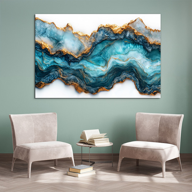 Marble design of a wooden image - Crystal