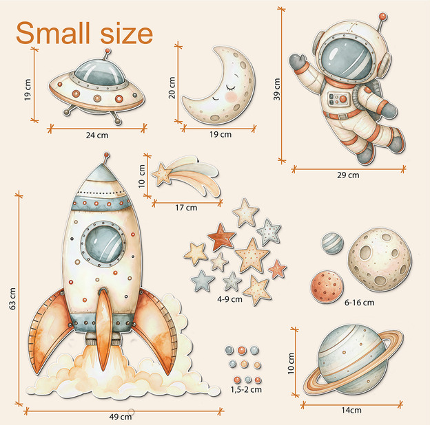 Space wall decoration - Little astronaut