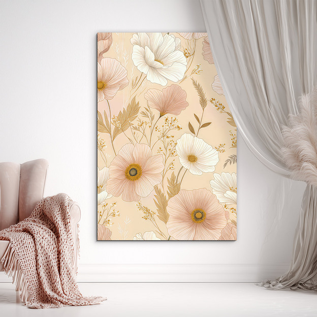 Flower picture for the bedroom - Pink dream anemone