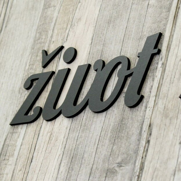 Nálepka na zeď - český citát