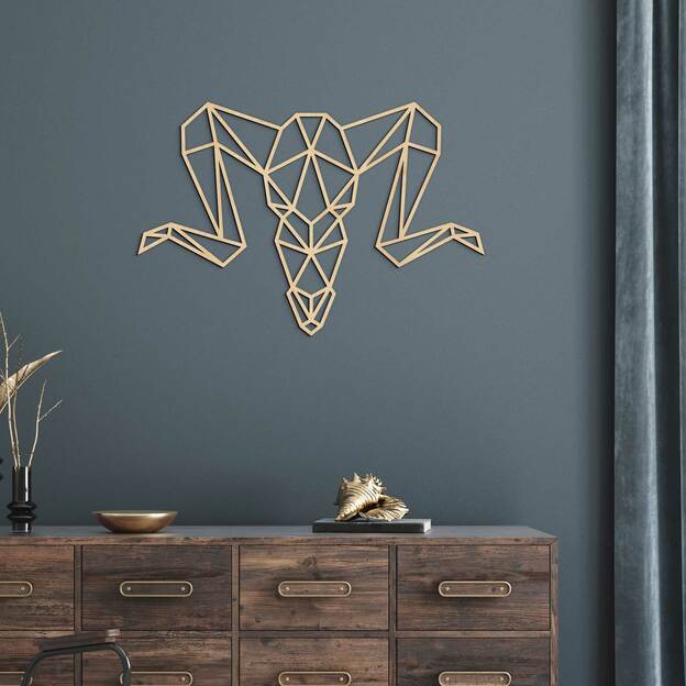 Polygonal Decoration - Capricorn Zodiac Sign