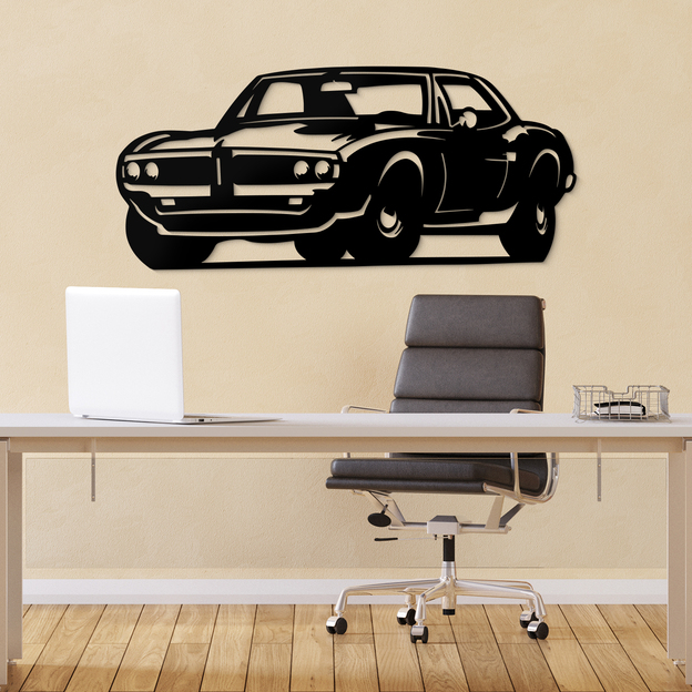 Wooden Wall Art - Pontiac Car