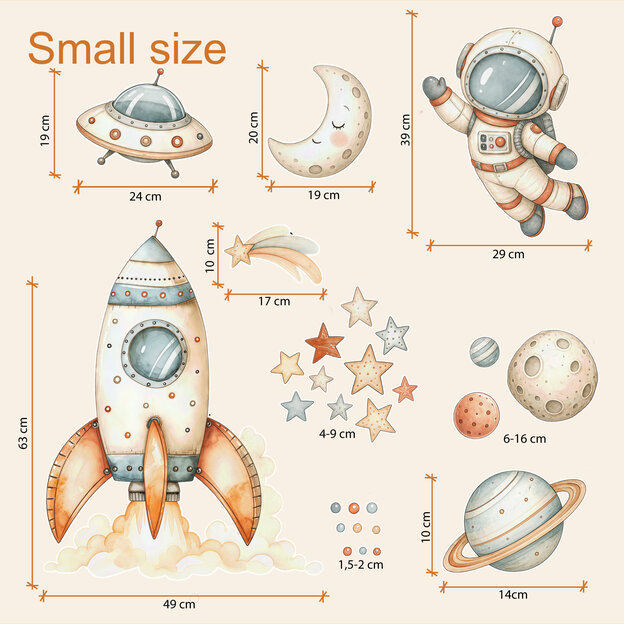 Space wall decoration - Little astronaut