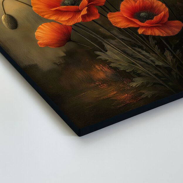 Vintage painting of flowers - Poppies