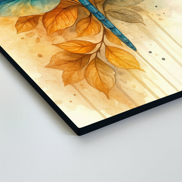 Maľovaný obraz - Modrá vážka