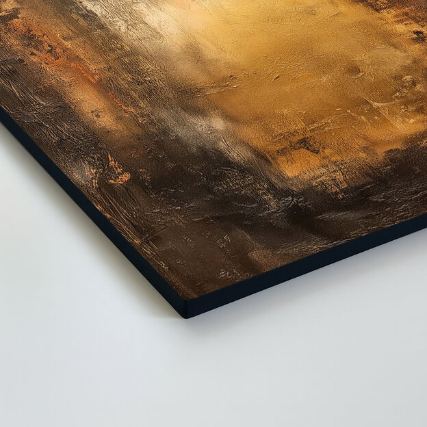 Farebný abstraktný obraz - Zlatá patina