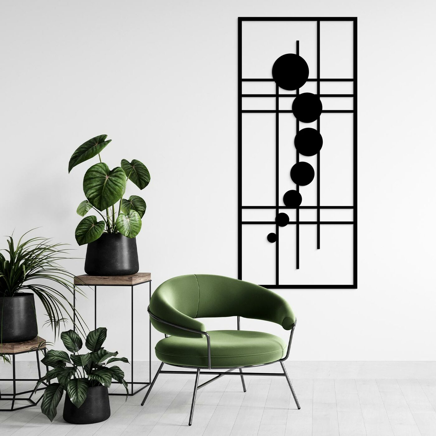 Cut-out Wall Art - Abstract | Black