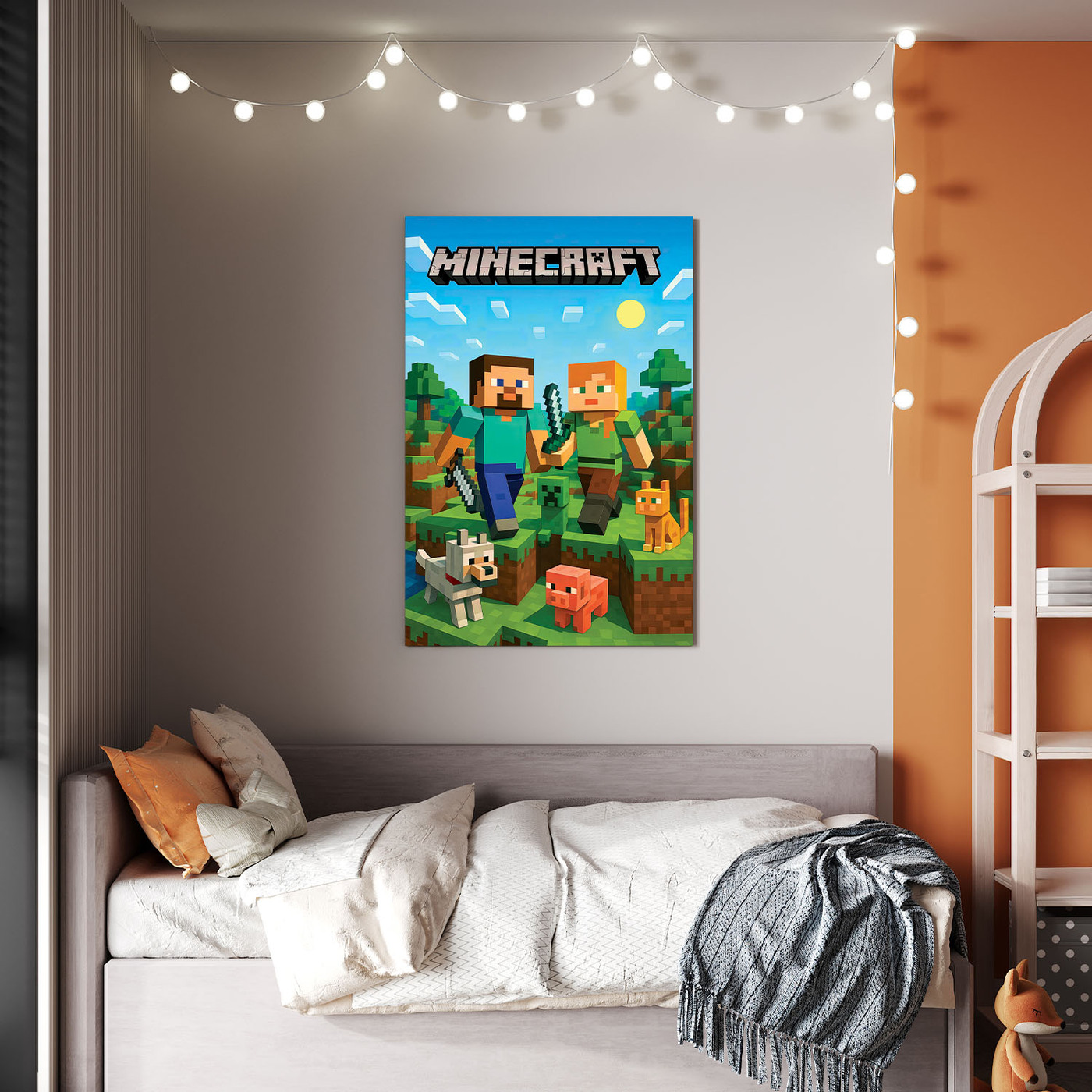 Dětský barevný obraz - Minecraft