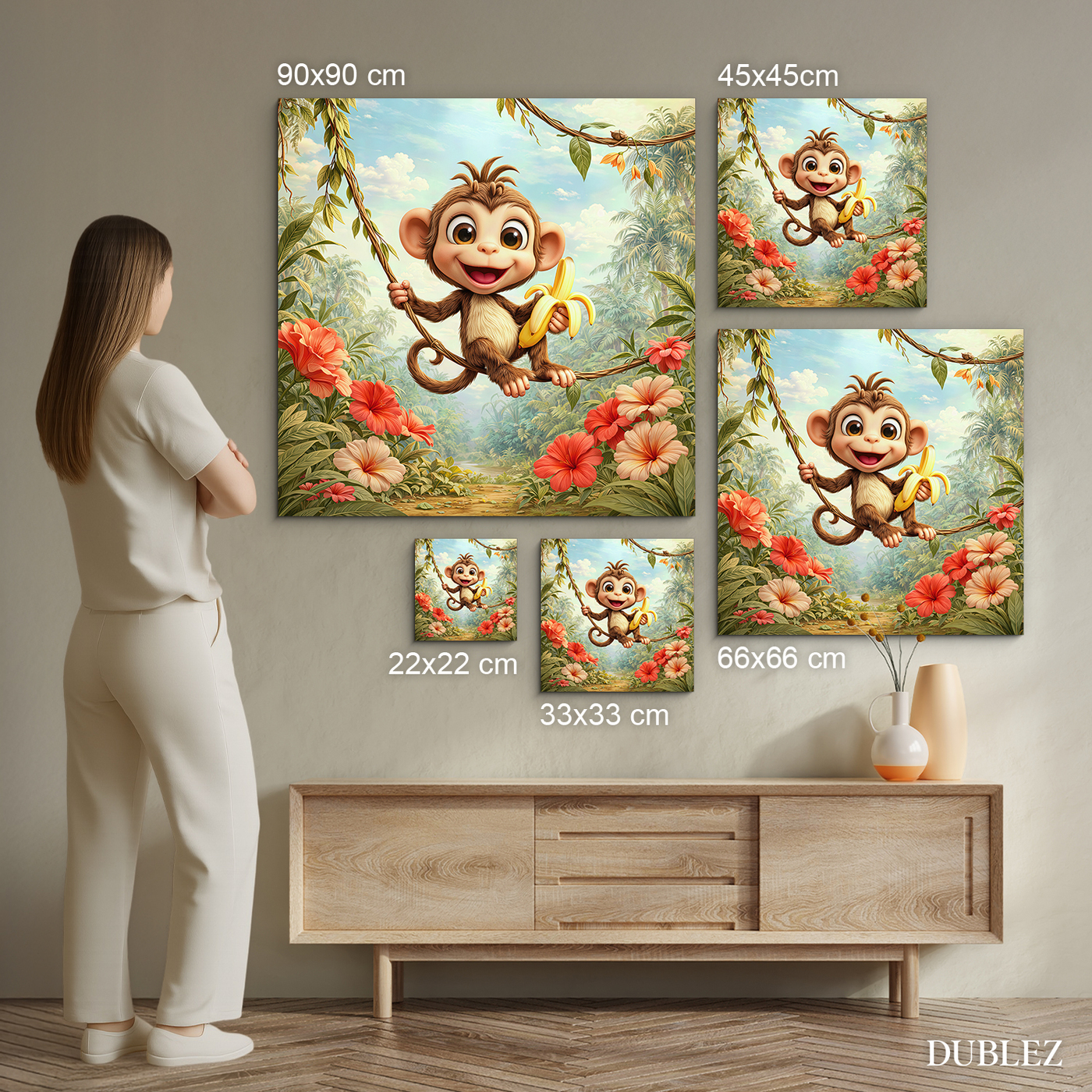 Detský obraz zvieratka - Opica