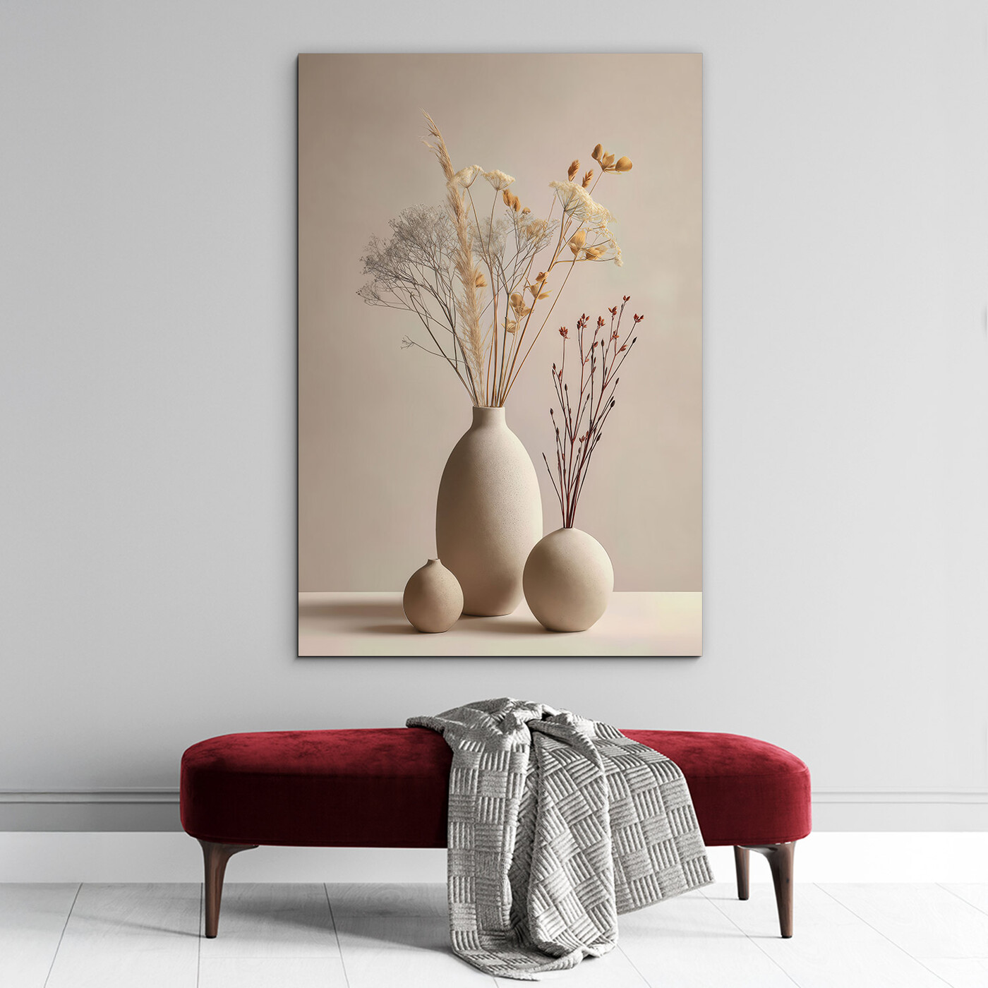 Minimalist flower painting