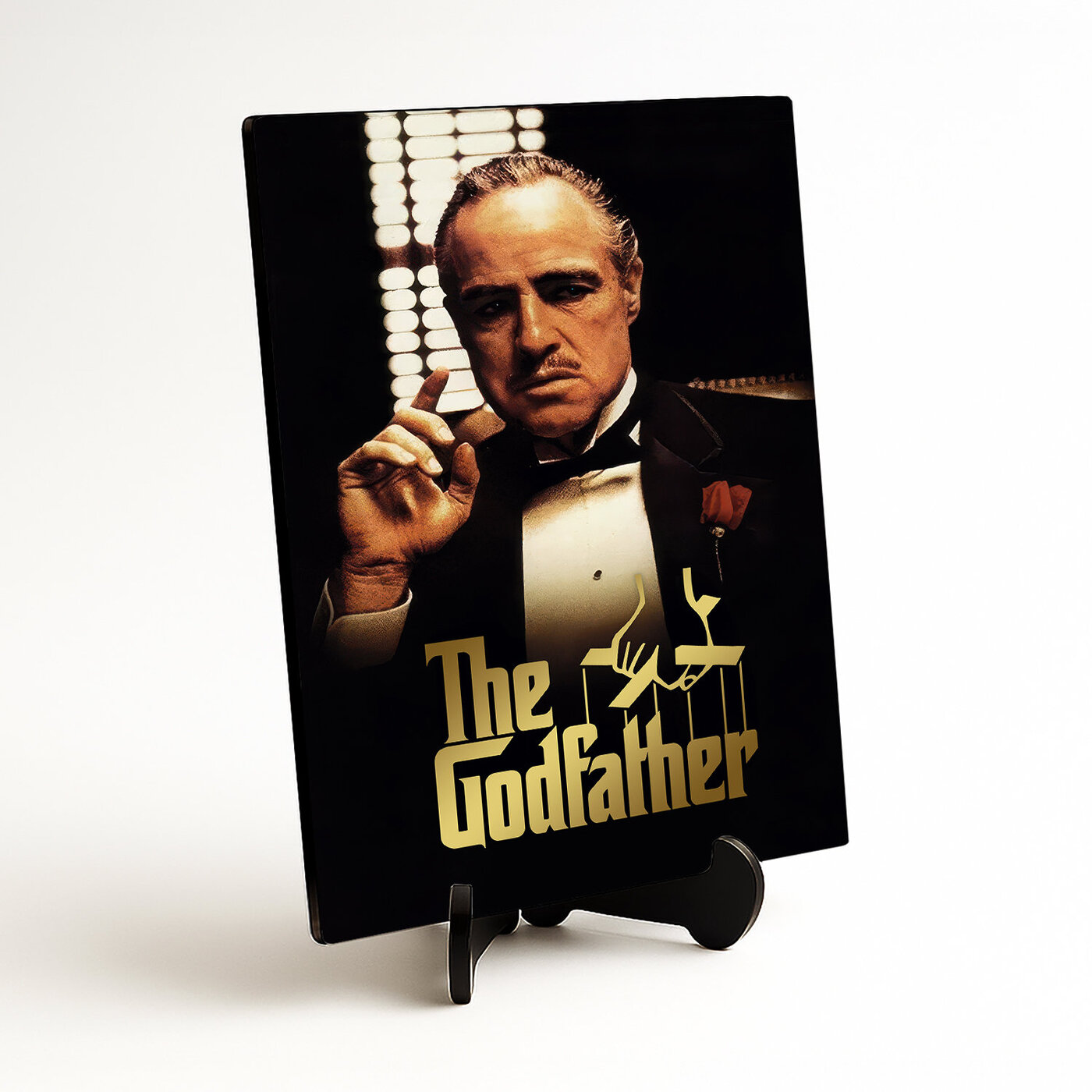 Barevný dřevěný obraz - The Godfather 