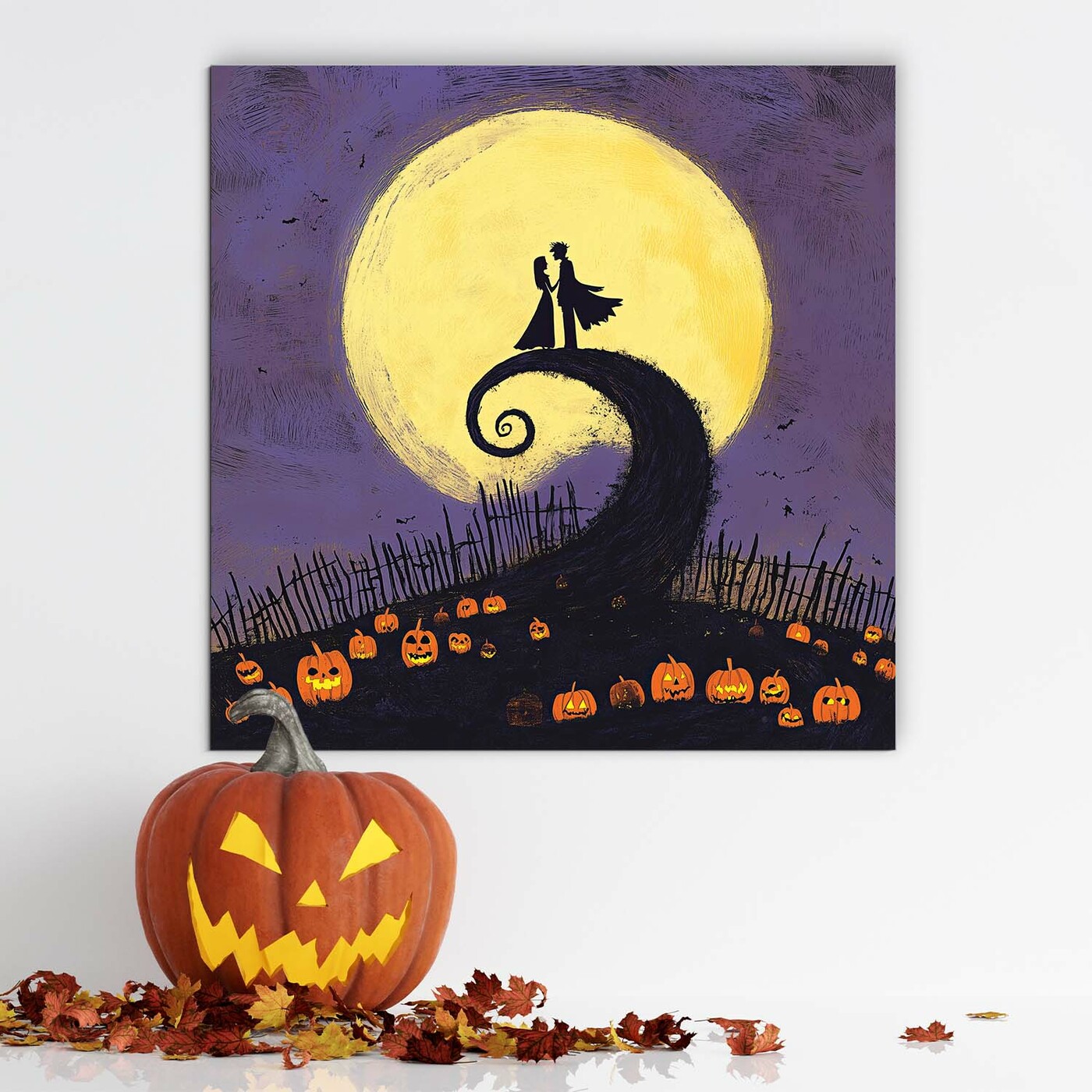 Colourful Wall Art - Love on Halloween