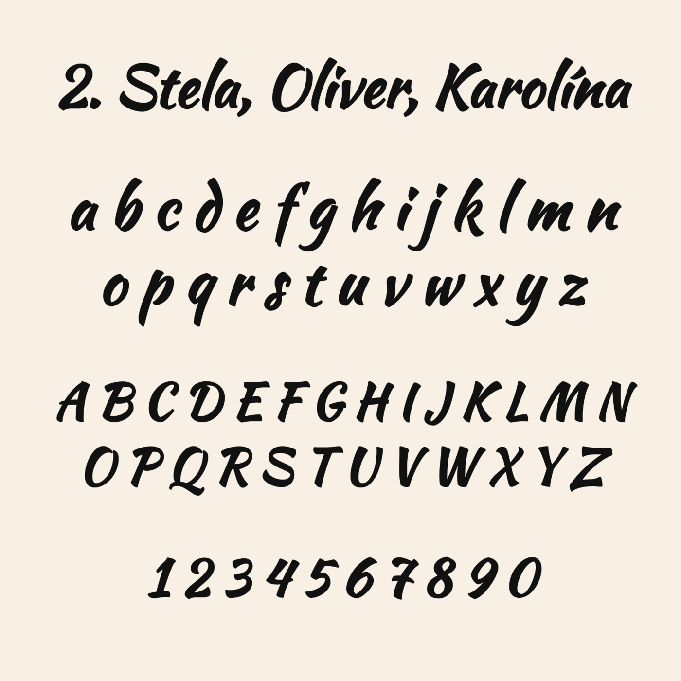 Vlastné meno na stenu z dreva | Písmo 2