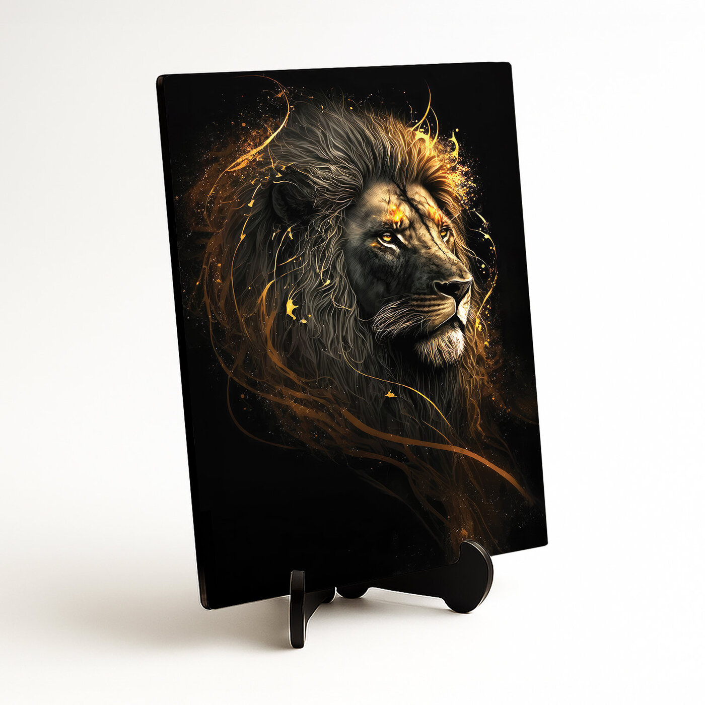 Wooden Wall Art of a Lion - King of Animals