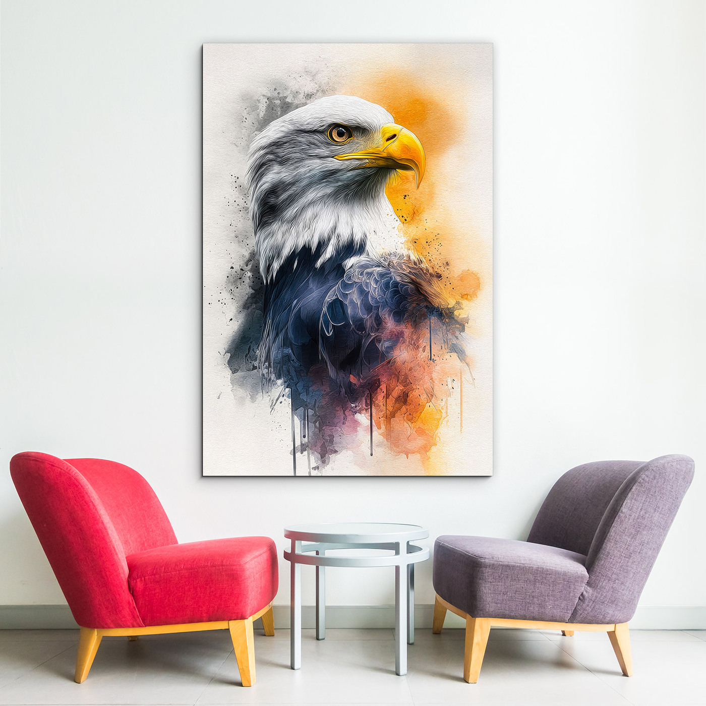 Designer wall art - Painted eagle