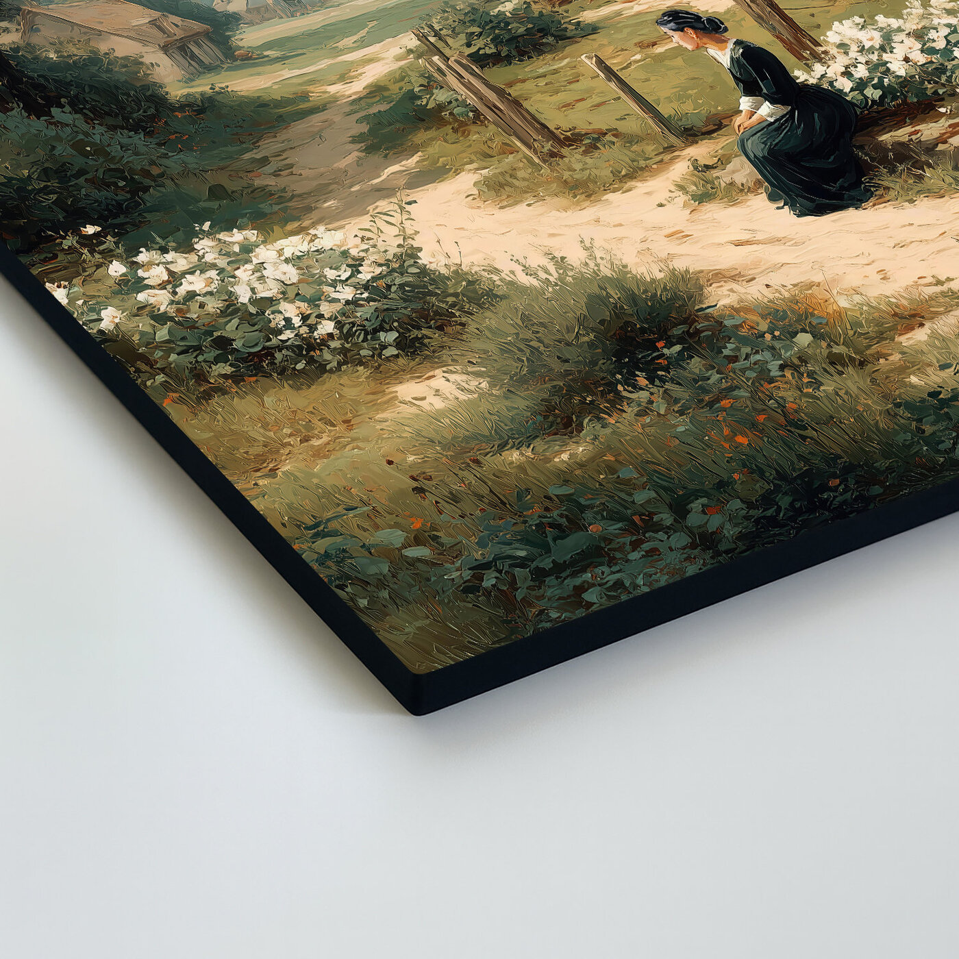 Rural image made of wood - The way home