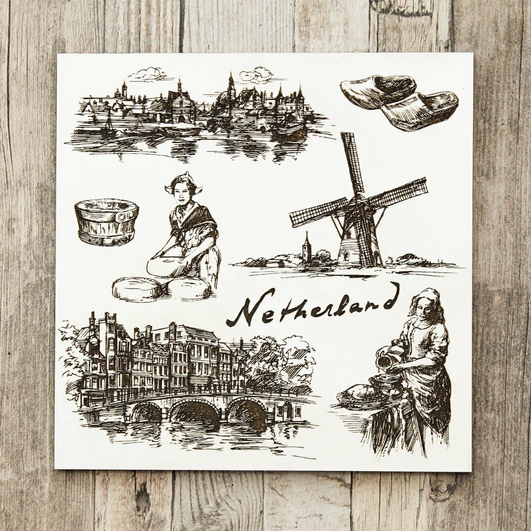 3D Wall Art - Netherlands | White