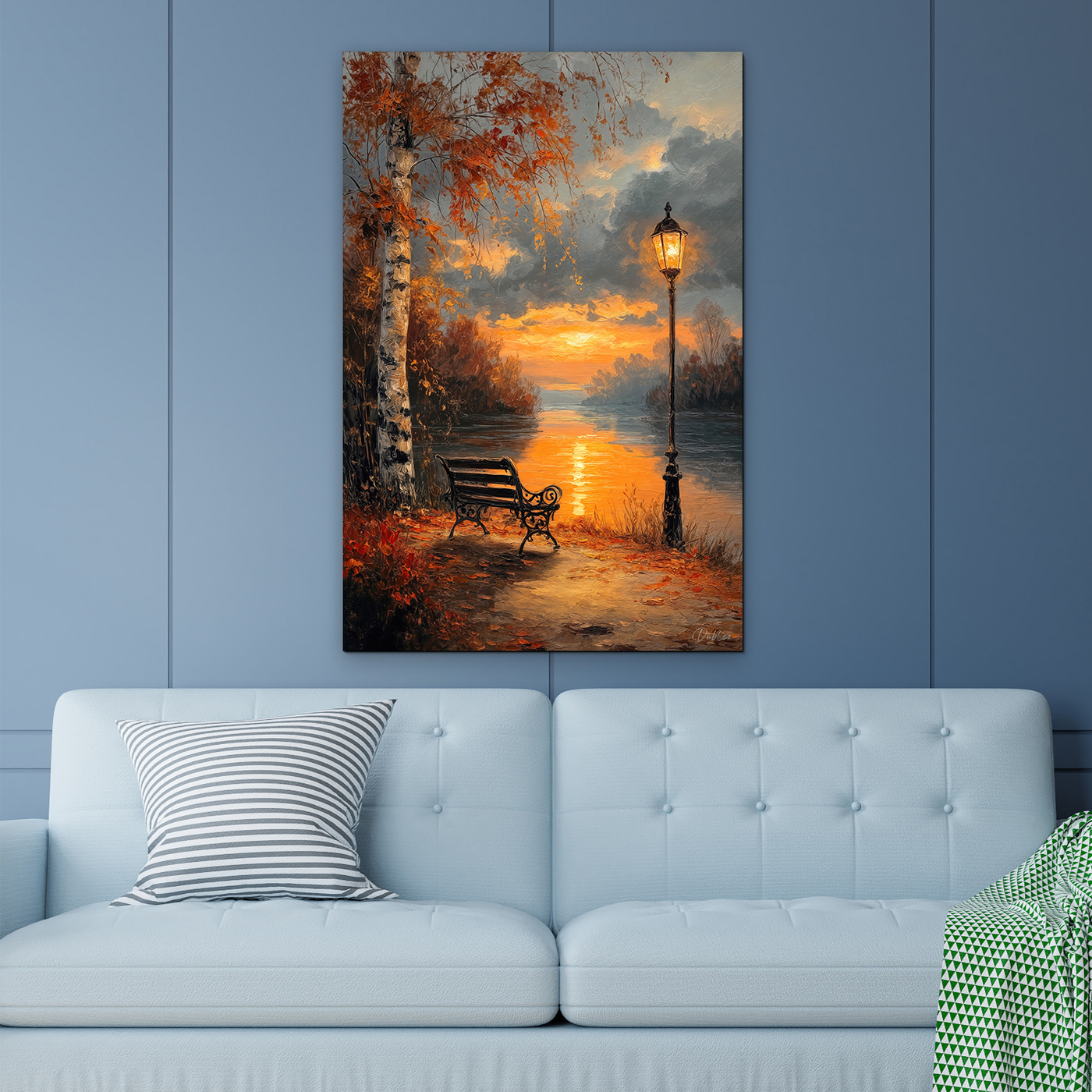 Image - Sunset by the lake