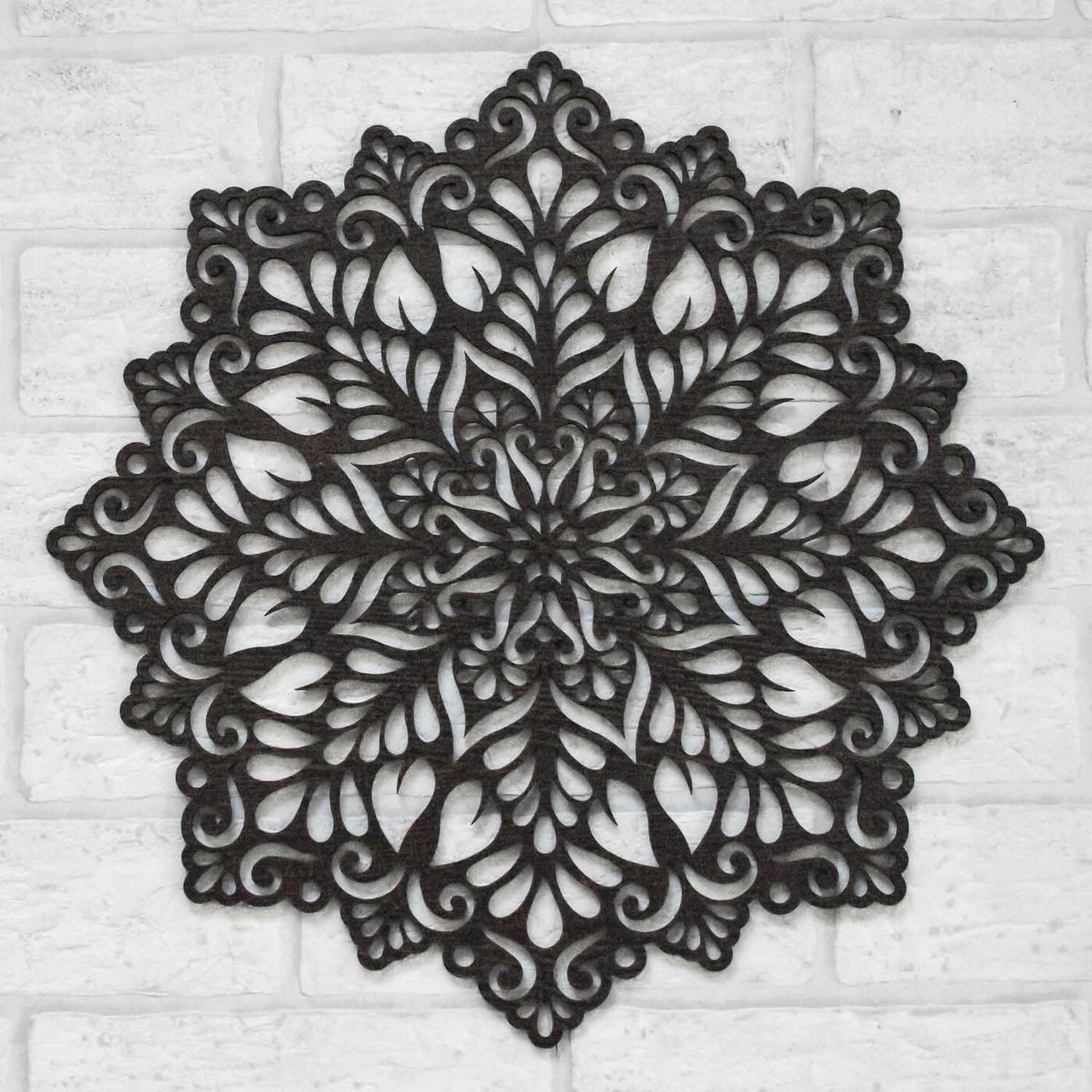 Wooden Wall Art - Mandala of Happiness | Wenge