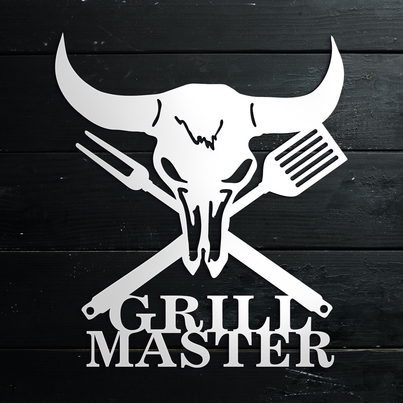 Dekorácia na stenu do kuchyne - Grill Master | Biela
