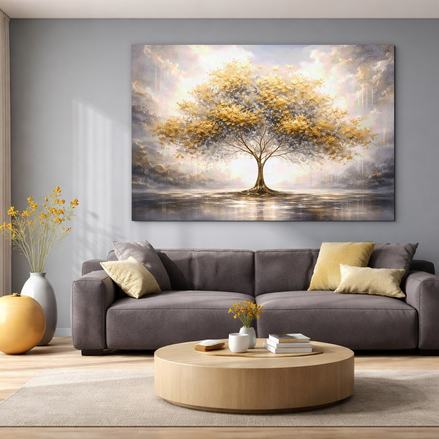 Fából készült fa kép - Az élet fénye