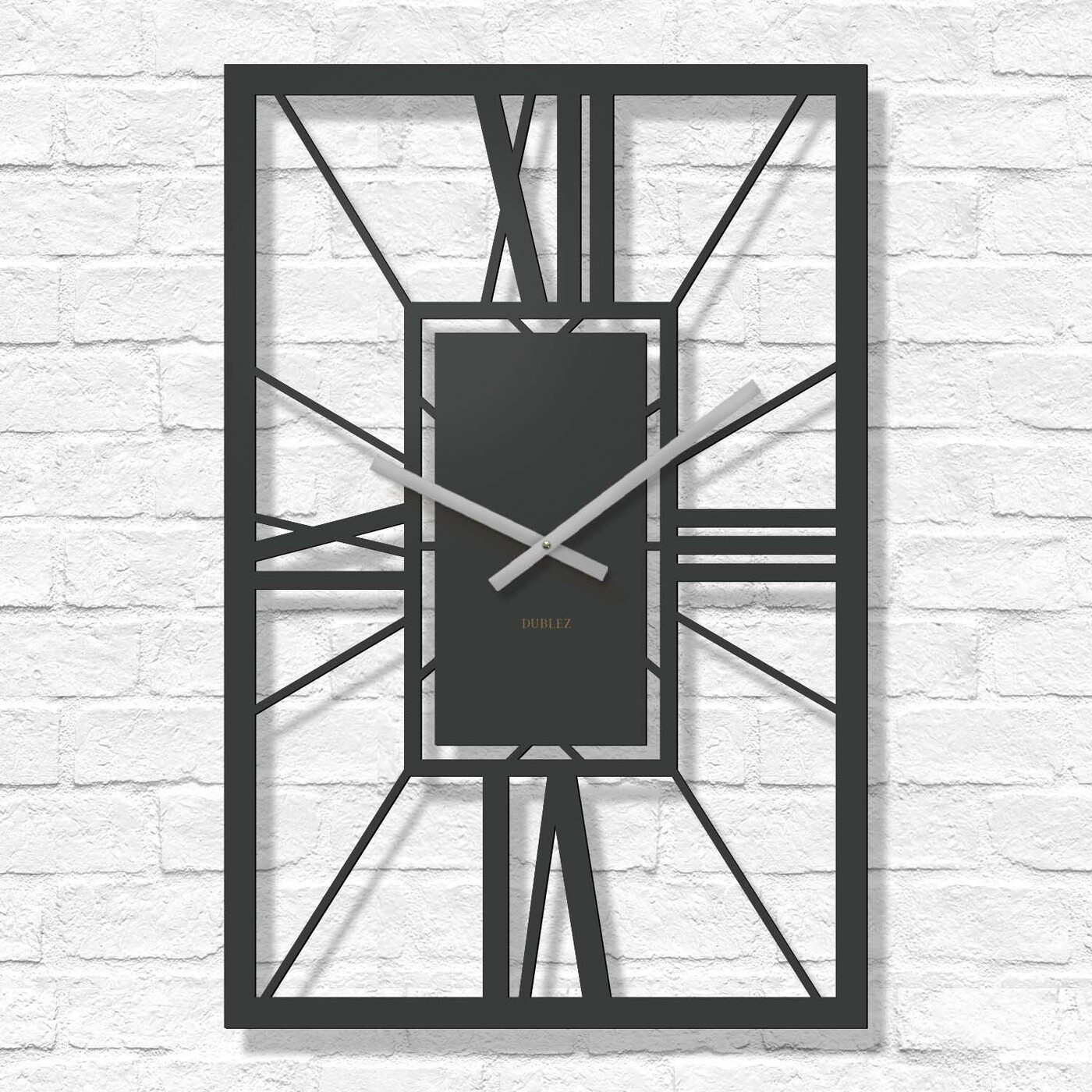 Wooden Roman Numeral Clock - Arch Deco | Anthracite Gray