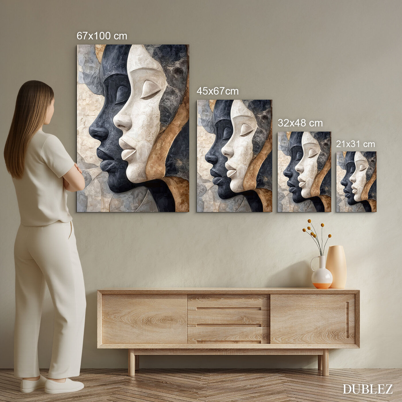 Abstraktný obraz - Portréty