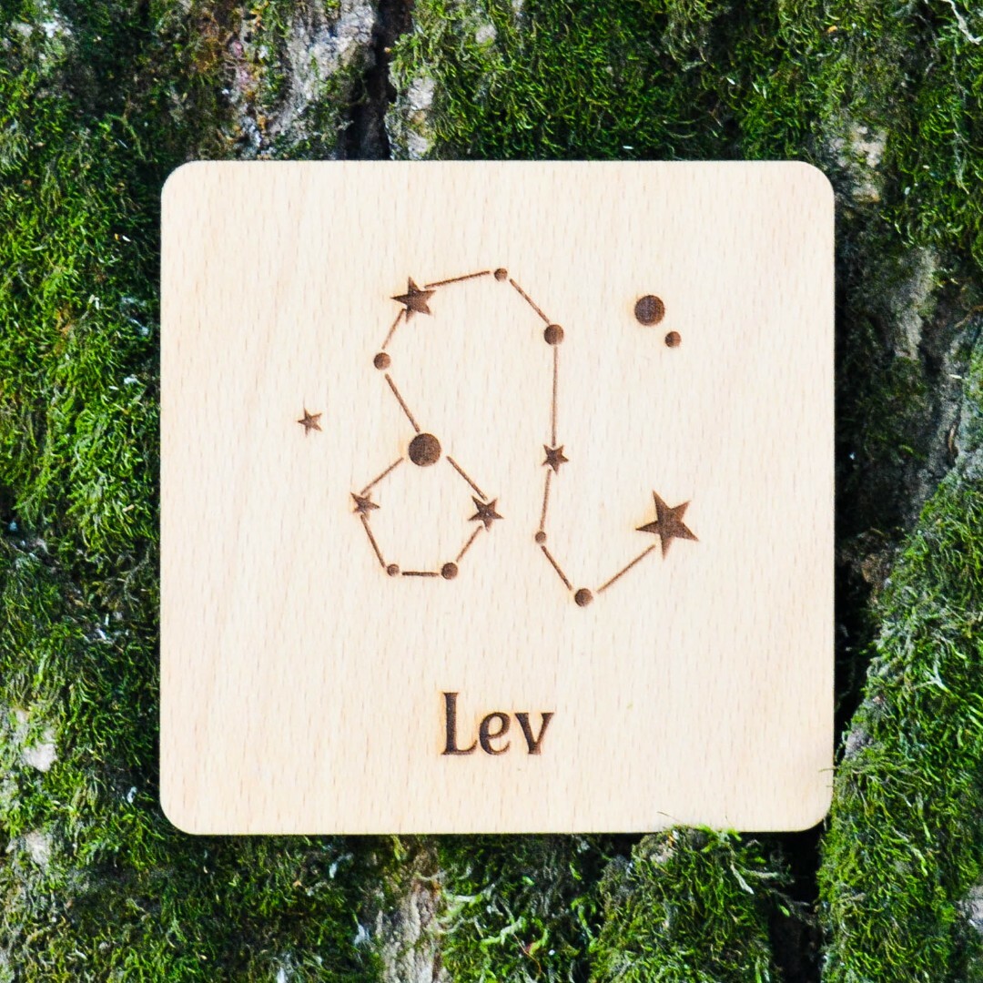 Pivná podložka - Znamenie Lev hviezdy