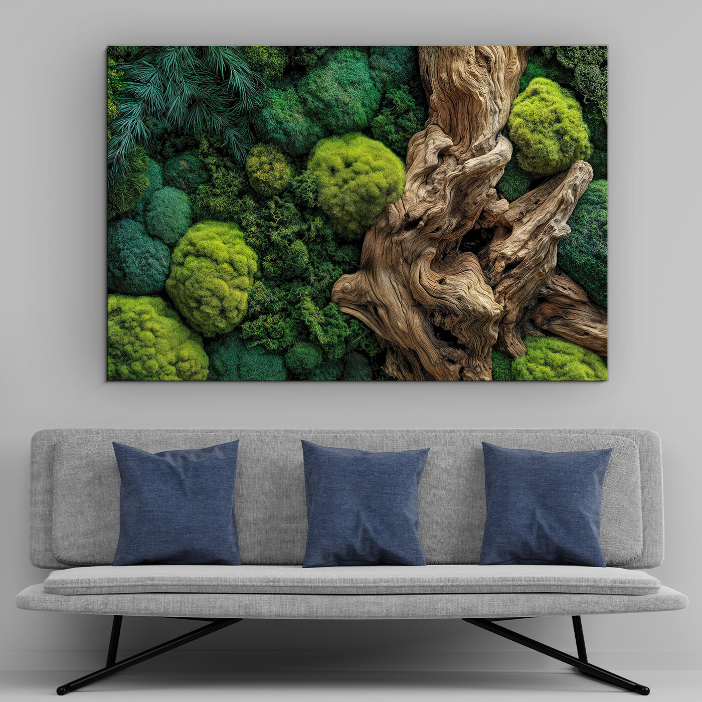 Tablou cu mușchi - Atingerea naturii