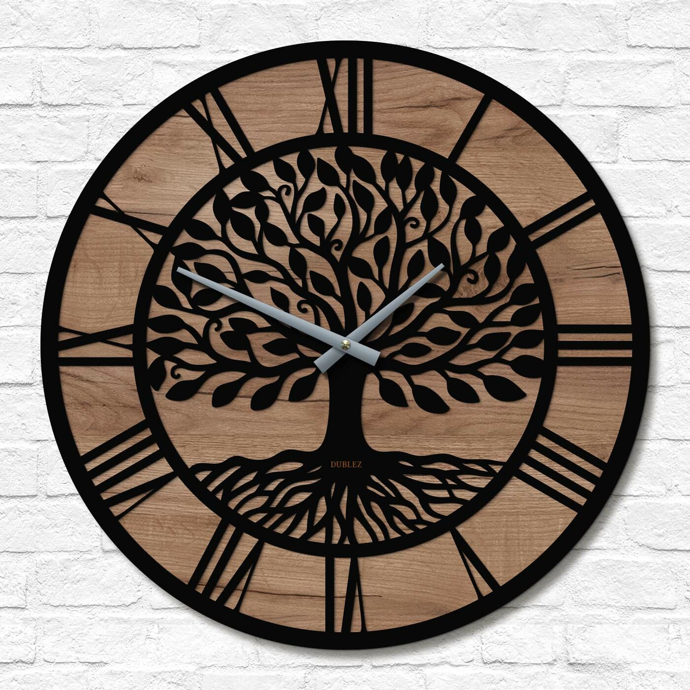 Tree of Life - Wall Clock | Tobacco Oak
