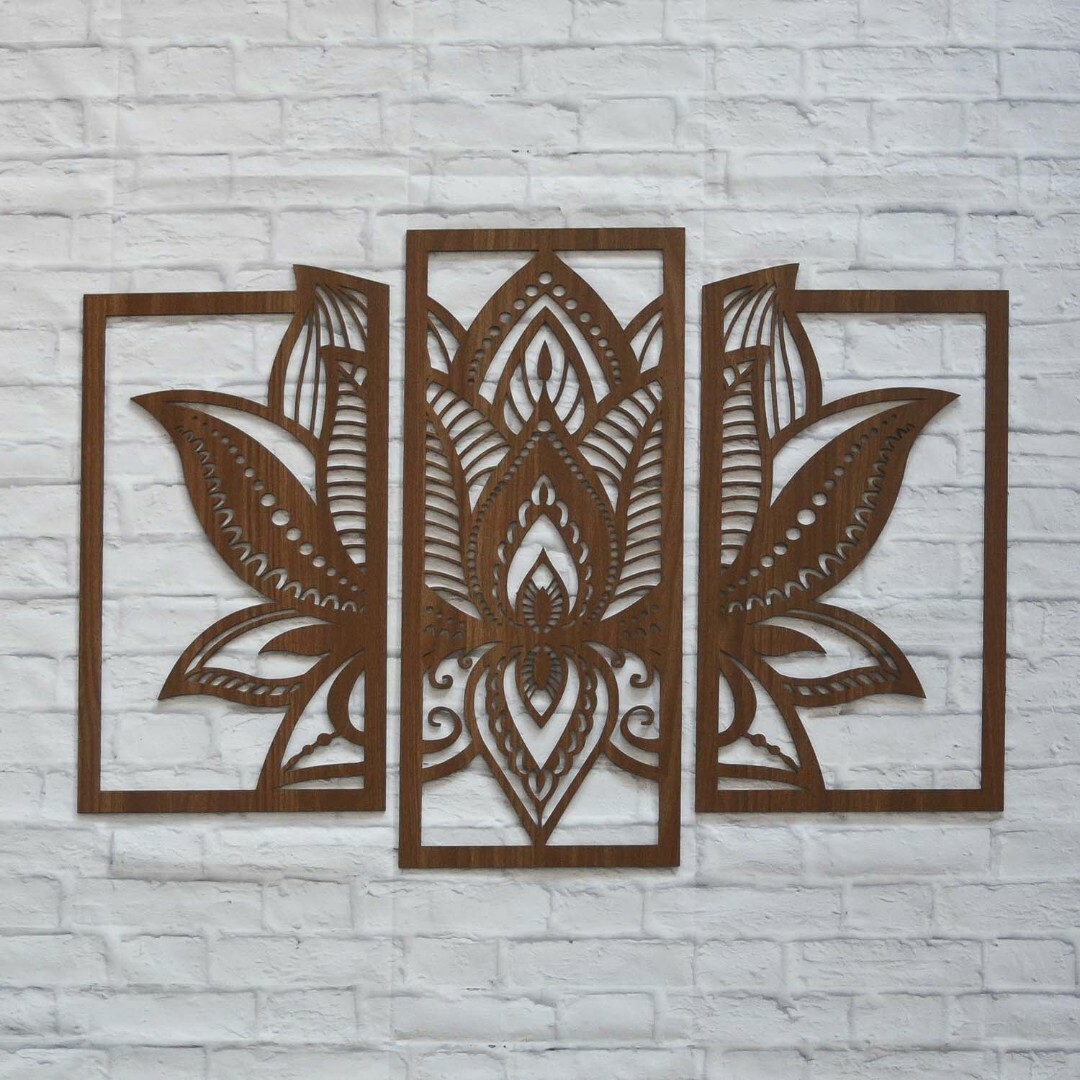 Harmónia mandala - 3 részes falikép | Dió